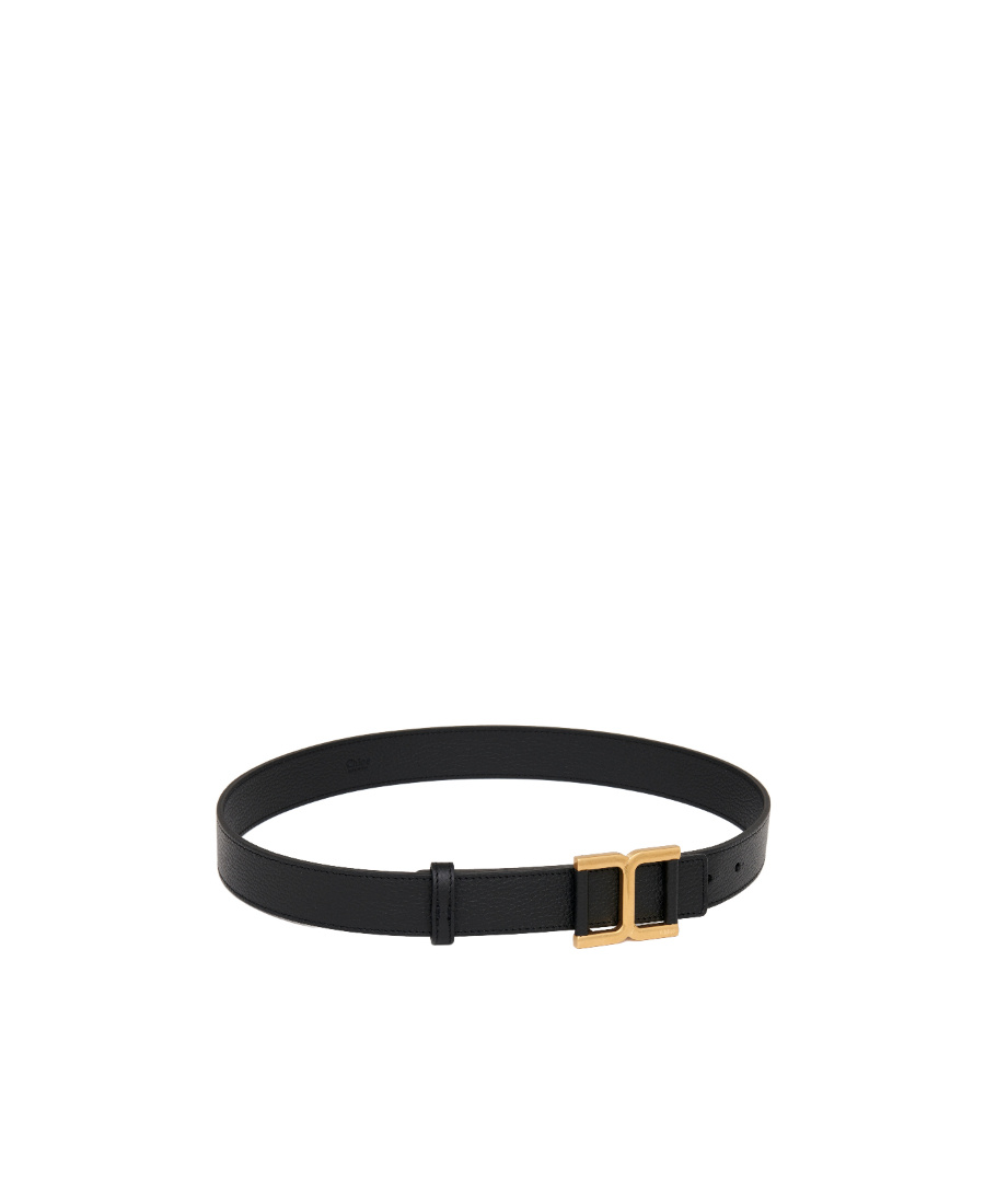 Chloé "marcie" Leather Belt In Black