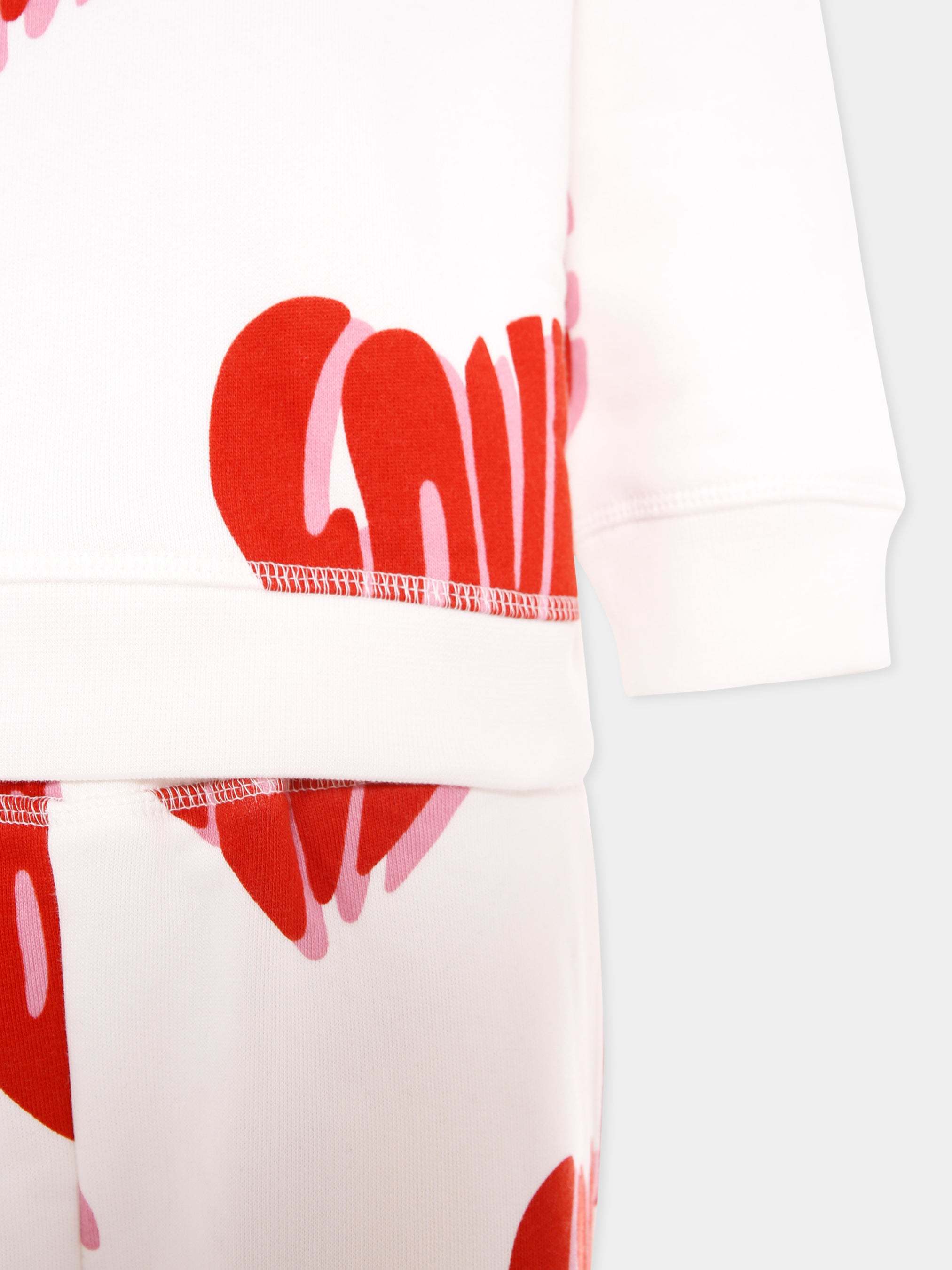 Stella Mccartney Heart Motif Printed Loungewear Set