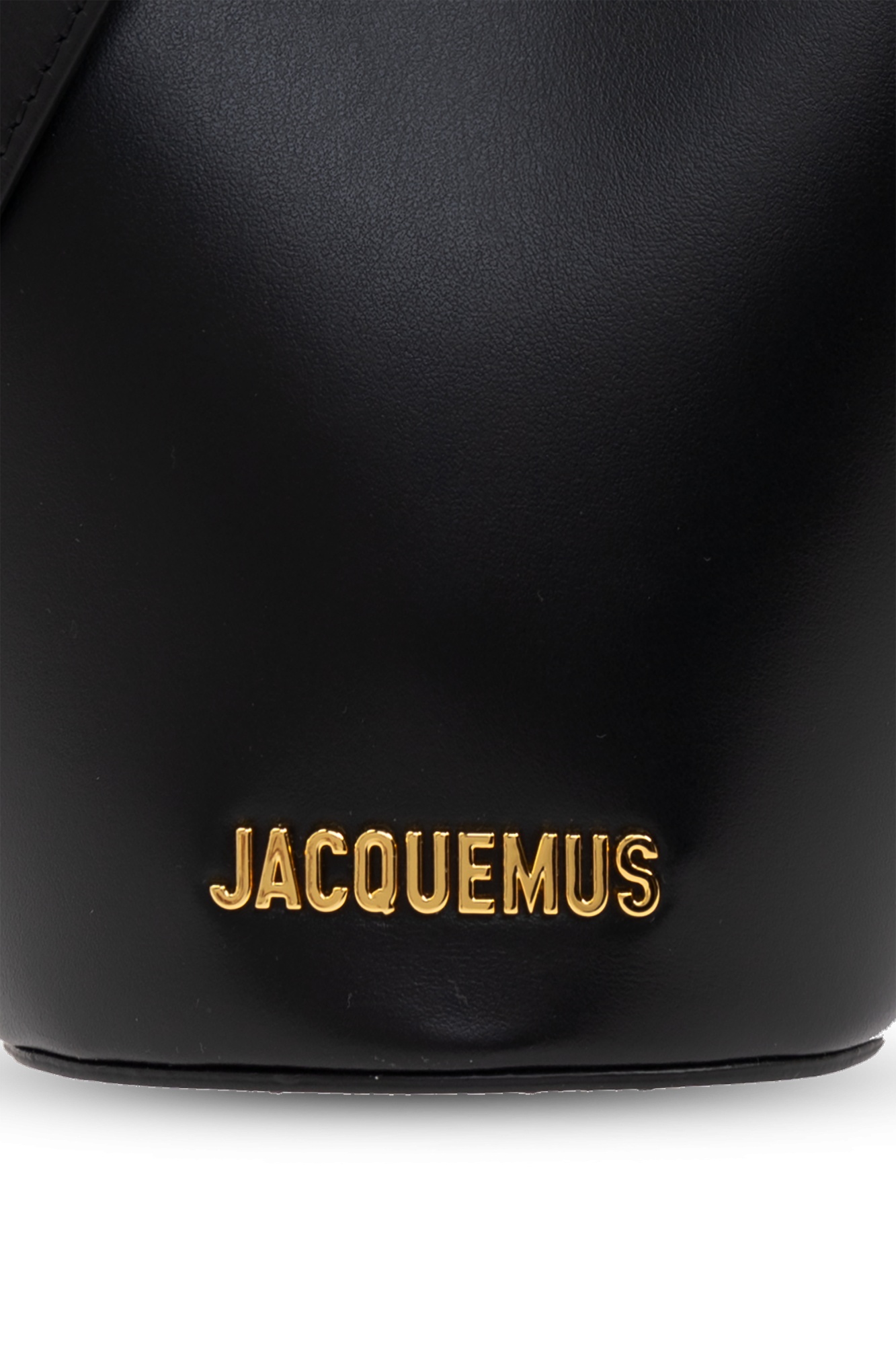 Jacquemus Le Petit Bambola Leather Top Handle Bag In Black
