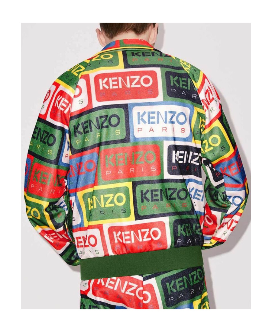 Kenzo Logo-print High-neck Jacket In Multicolor