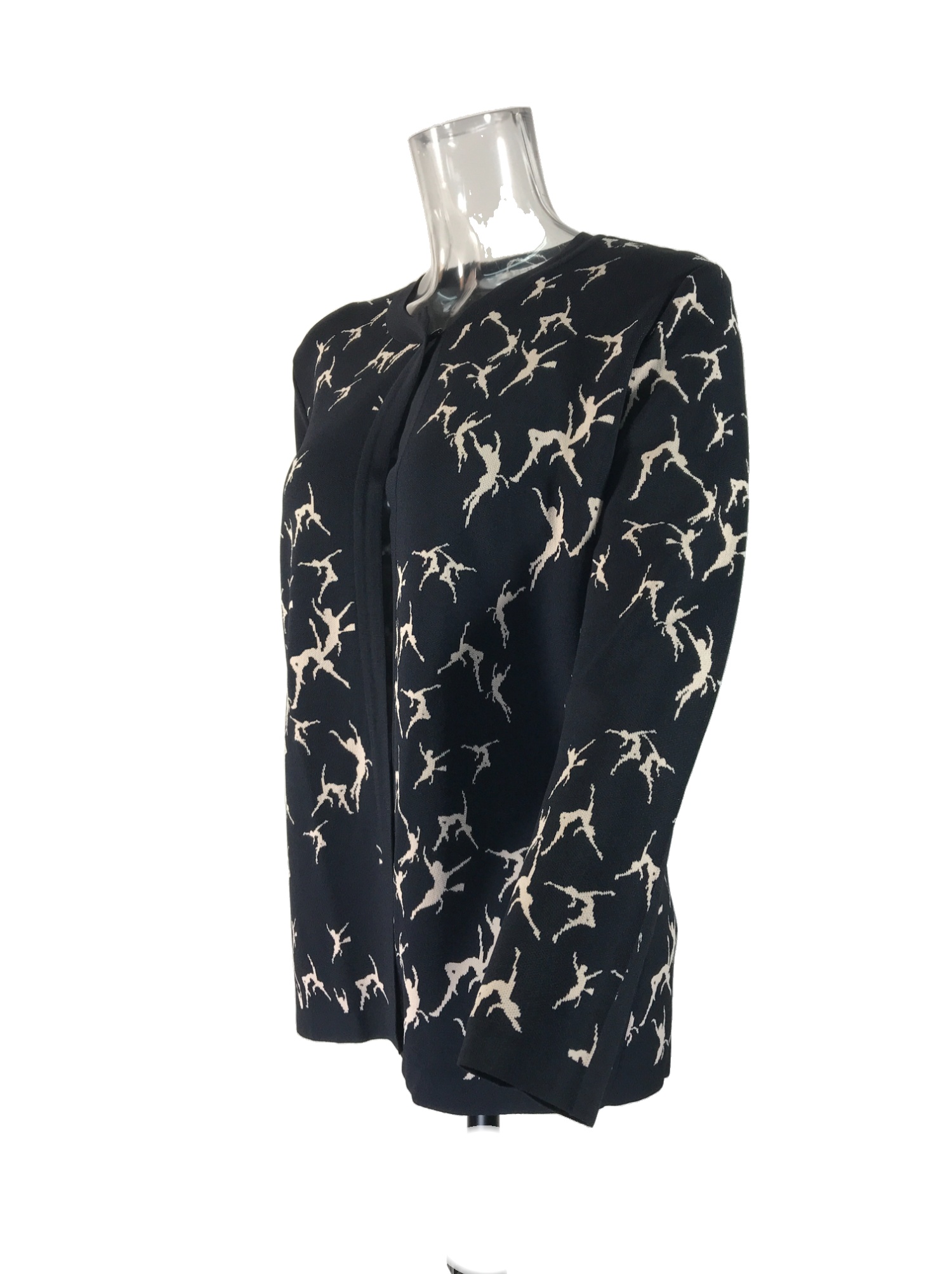 Max Mara Long-sleeved Knitted Cardigan In Black