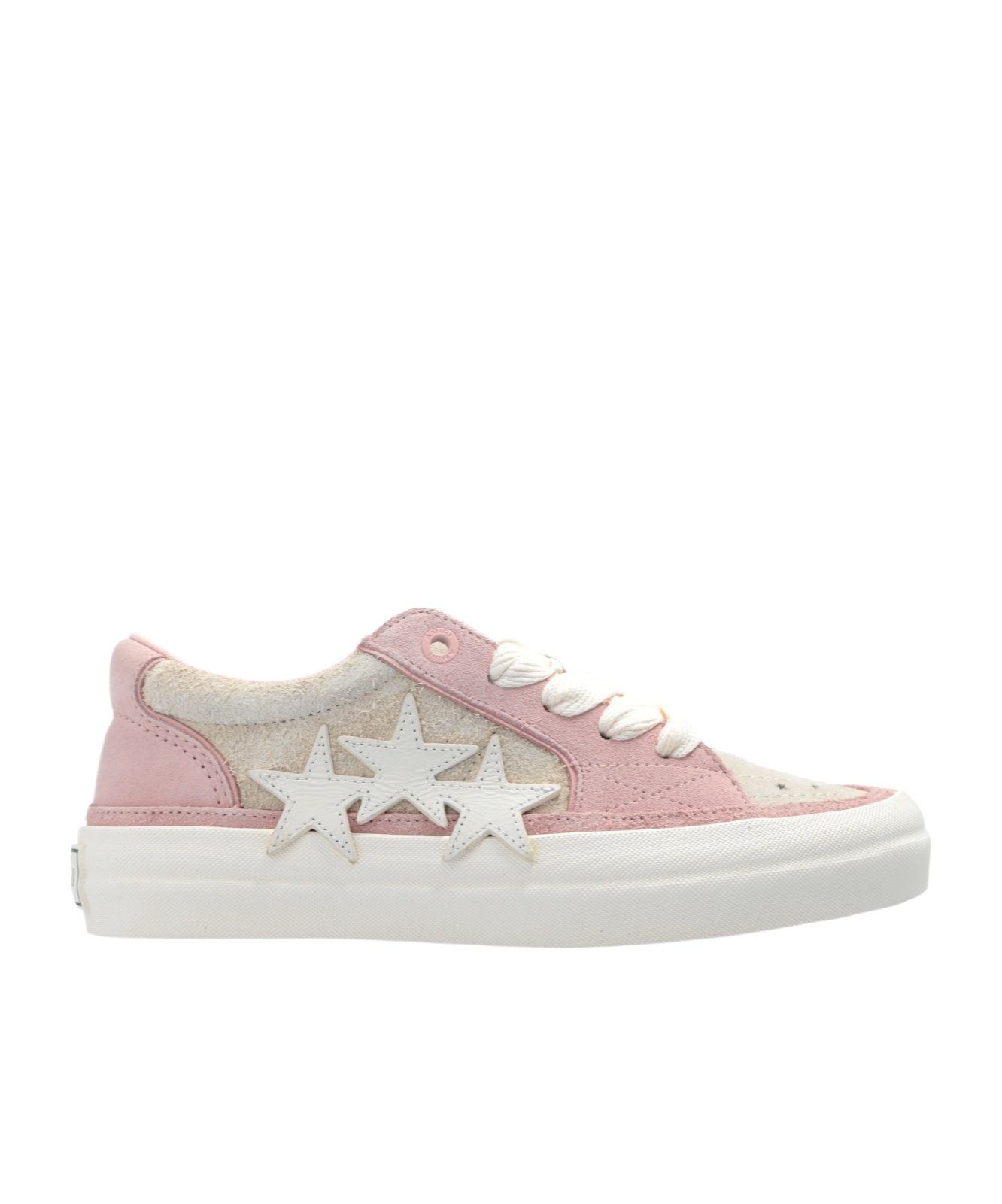 Amiri Sunset Skate Star-patch Leather Sneakers In White