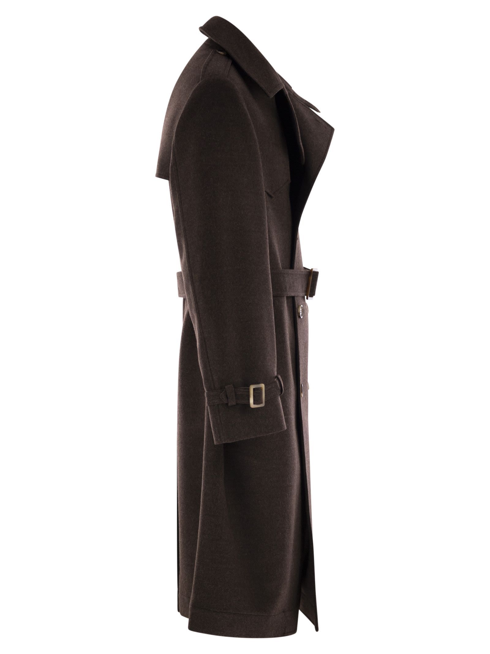 Brunello Cucinelli Long Sleeve Windbreaker In Brown