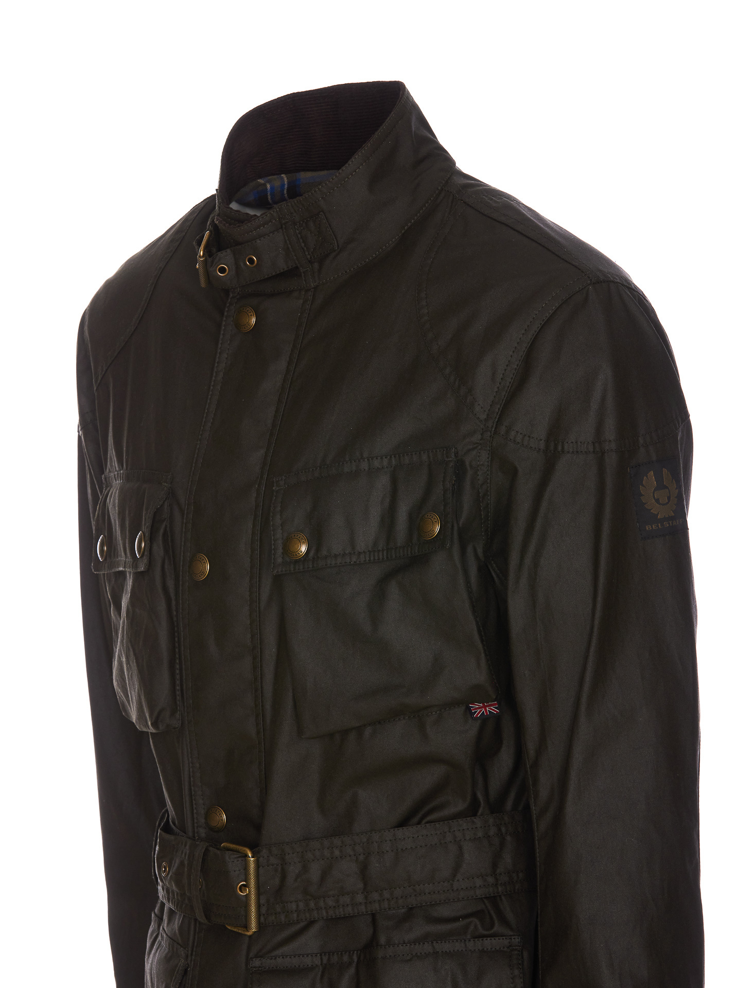Belstaff Trialmaster Motorcycle Jacket In Green