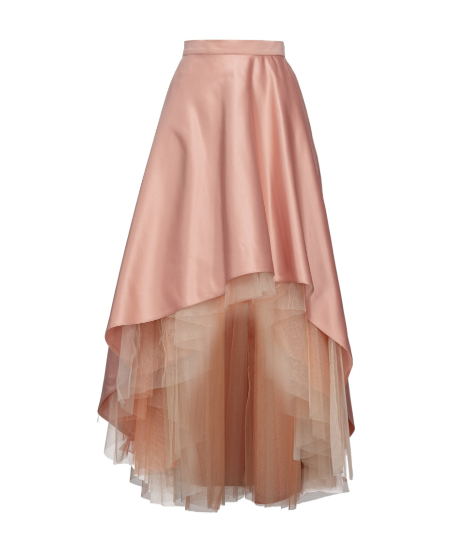 Pinko Barbagianni Pleated Maxi Wrap Skirt In Nude