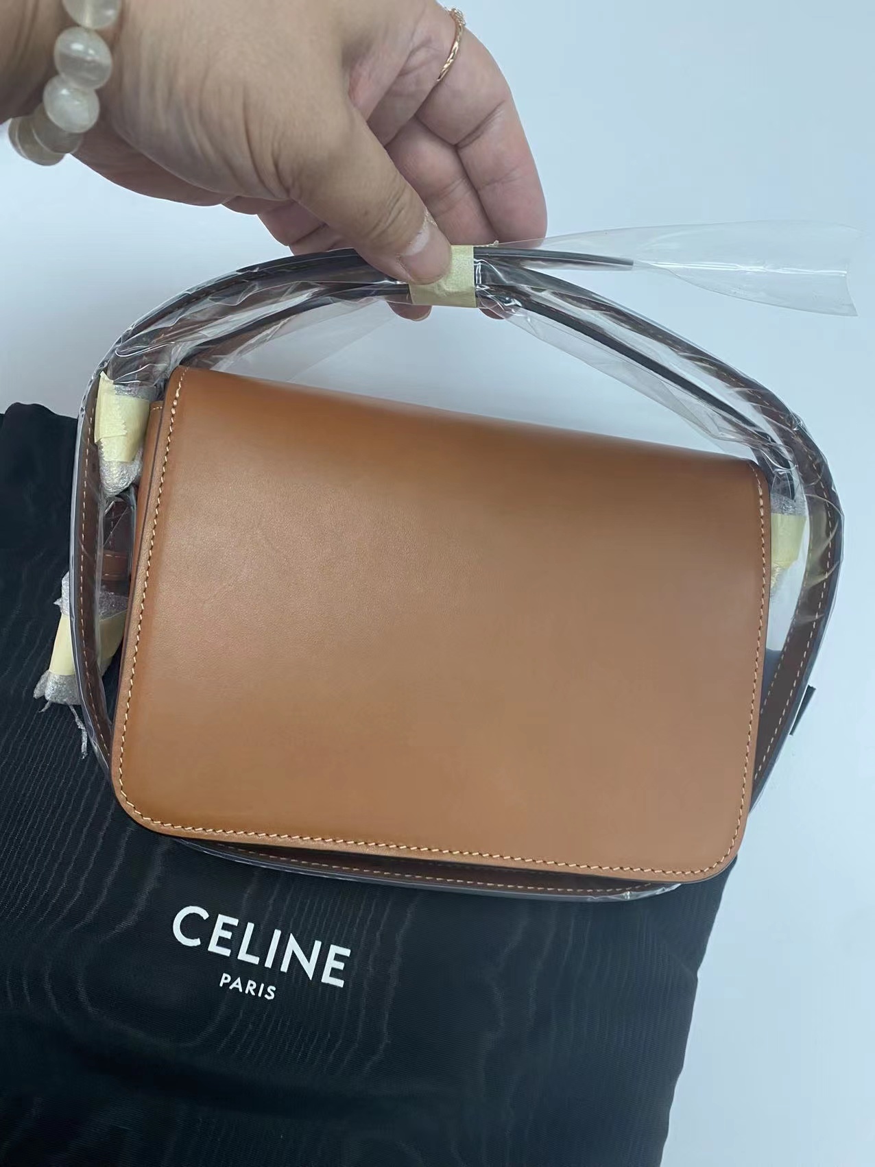 Celine Ten Trimphe Cross-body Bag In Brown