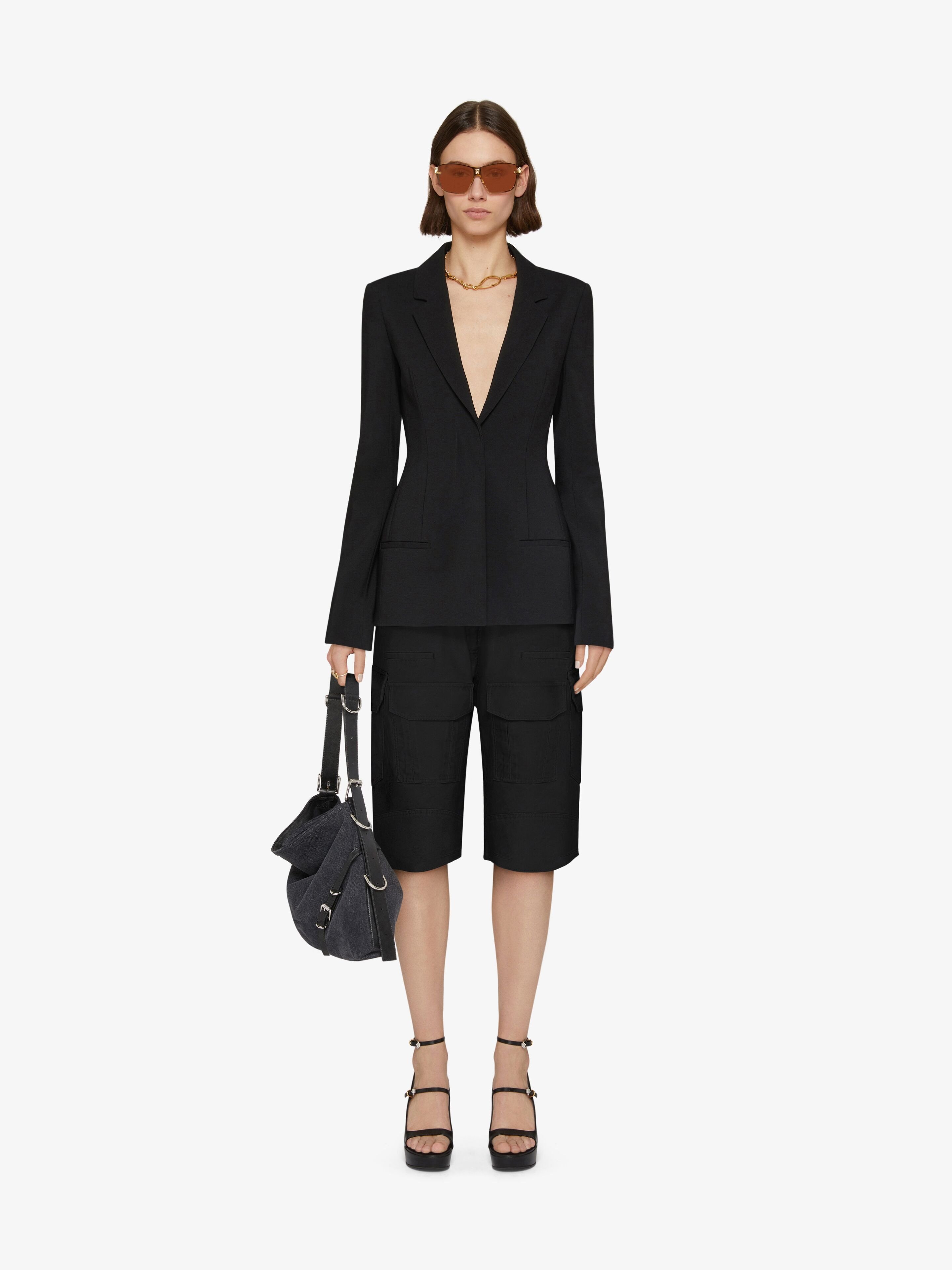 Givenchy Cargo Knee-length Shorts In Black