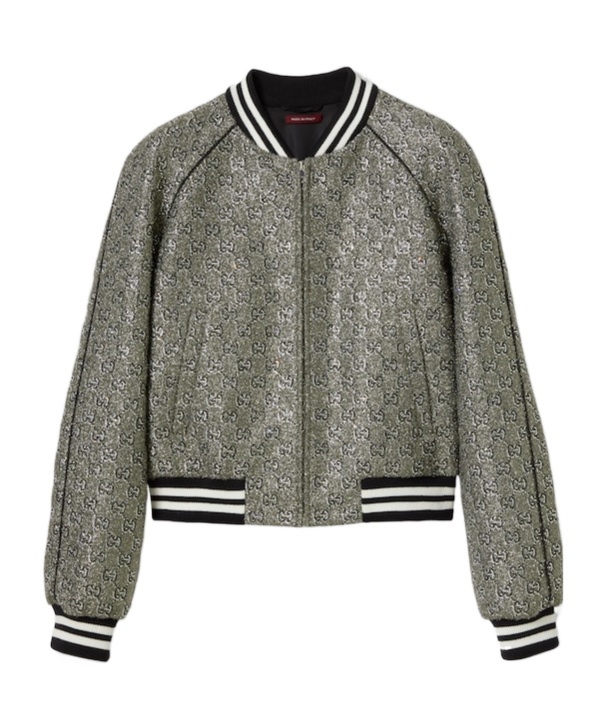Gucci Long-sleeved Casual Jacket In Gray