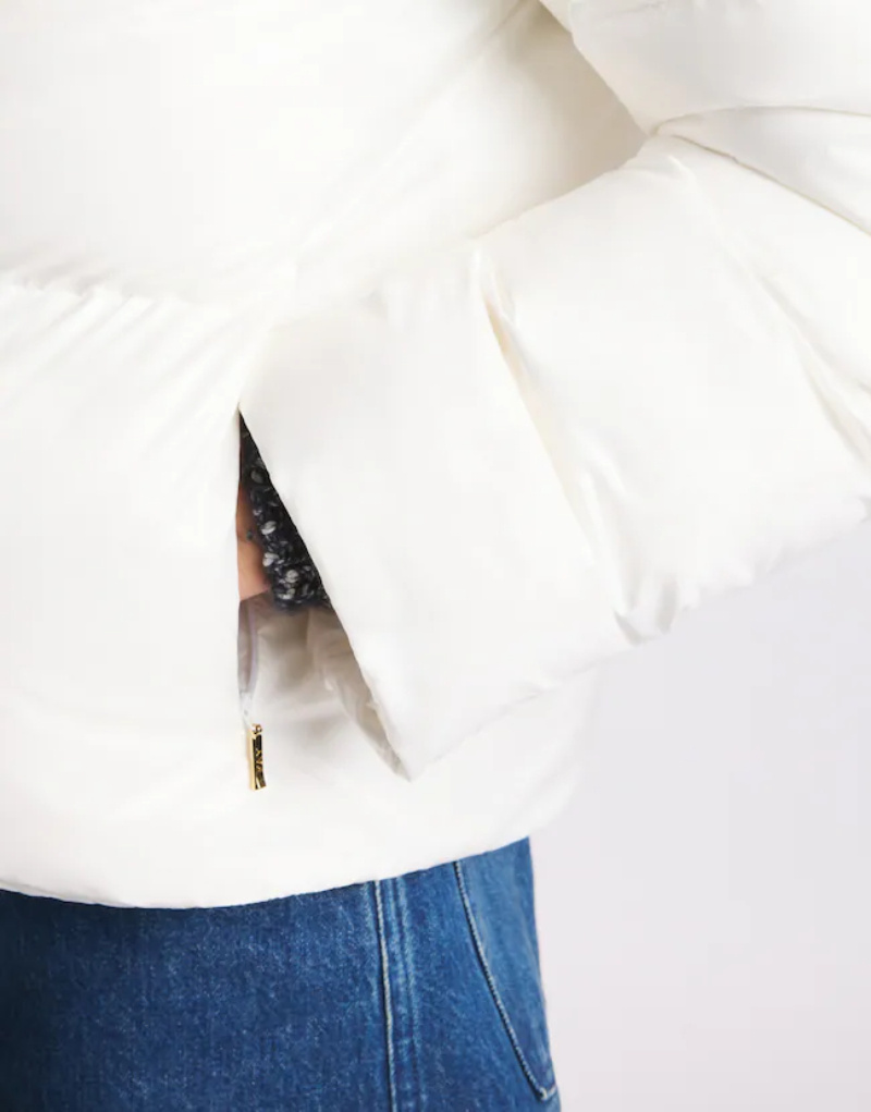 Fay Hooded Down Jacket In White
