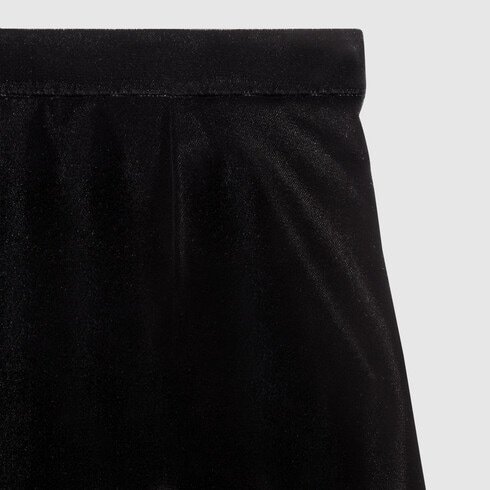 Gucci Glittered Straight Skirt In Black