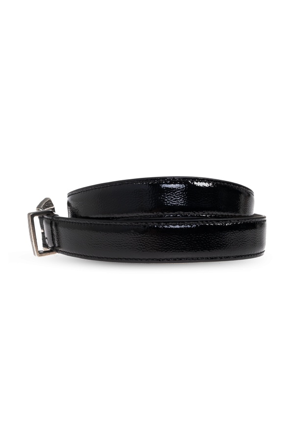 Iro Stitching Detail Belt In Black