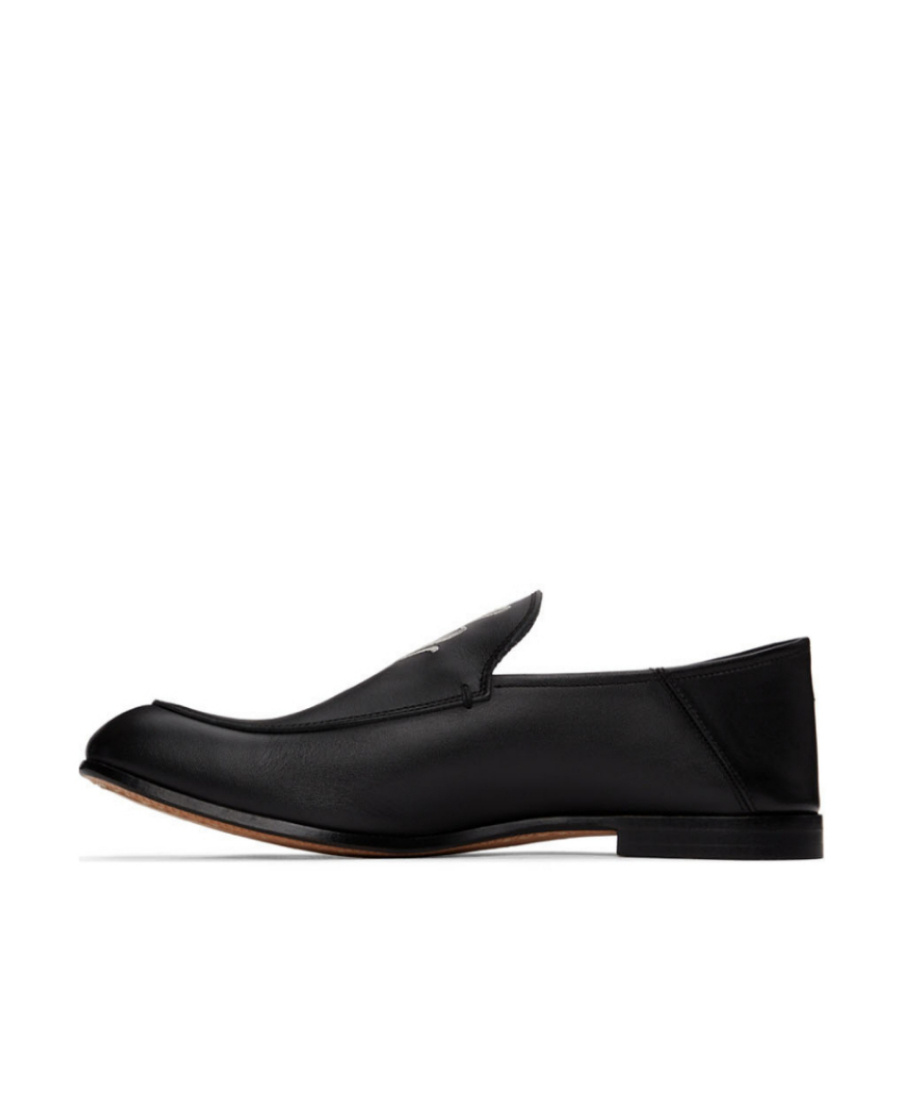 Sulvam Black Round-headed Love Shoes In Black