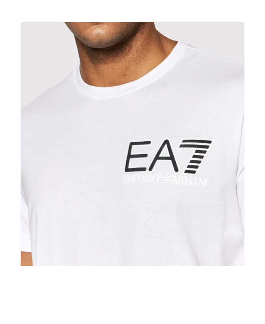 Ea7 Logo Printed T-shirt In White