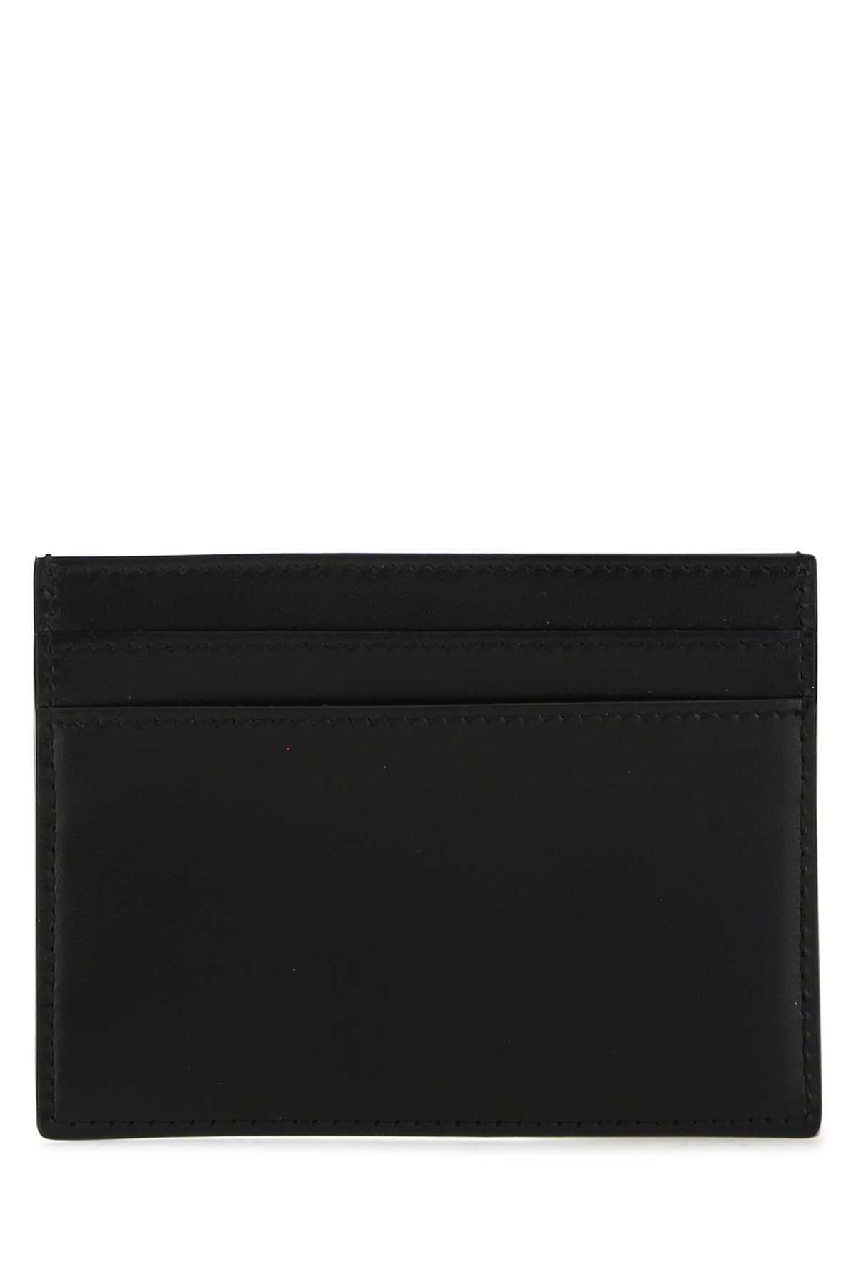 Saint Laurent Small Tiny Cassandre Cardholder In Black