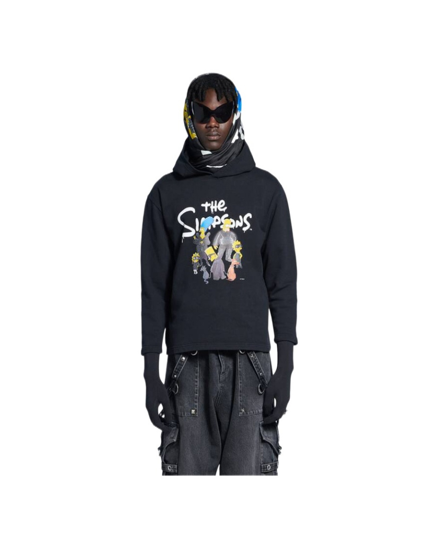 Shop Balenciaga X The Simpsons Graphic-print Hoodie