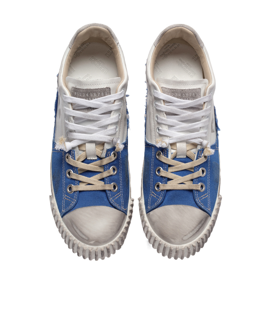 Maison Margiela New Evolution Layered Sneakers In Blue