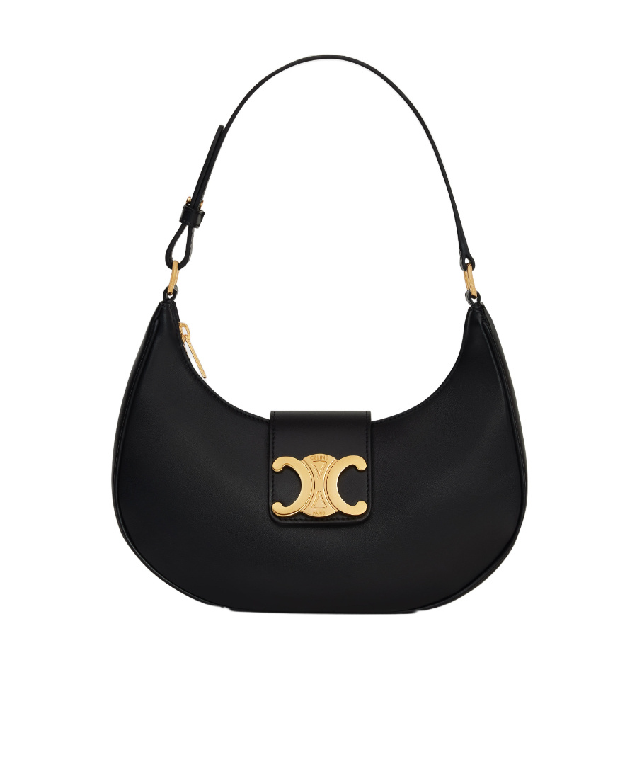 Celine Ava Trimphe Handbag In Black