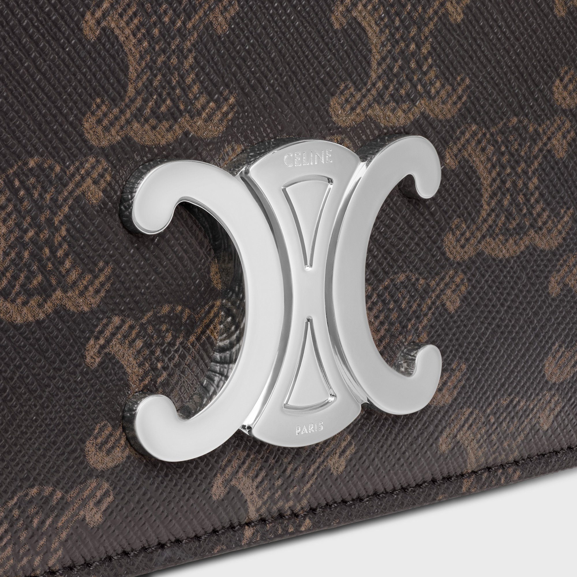 Celine Flap Shoulder Bag In Black