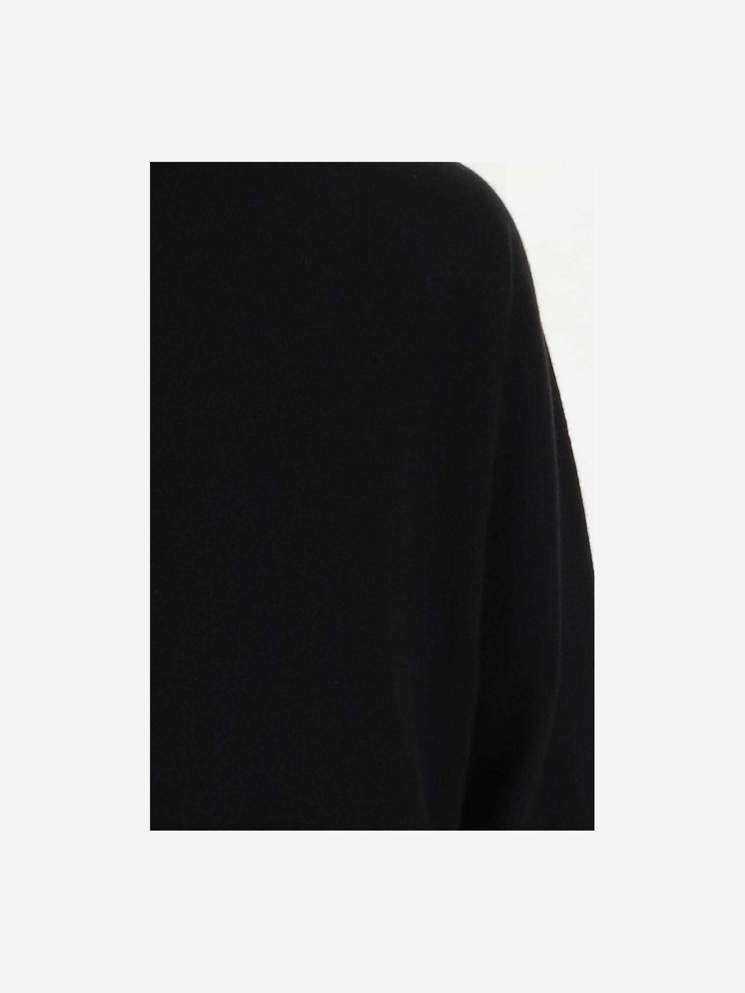 The Row Long-sleeved Hooded Sweatshirt In Black