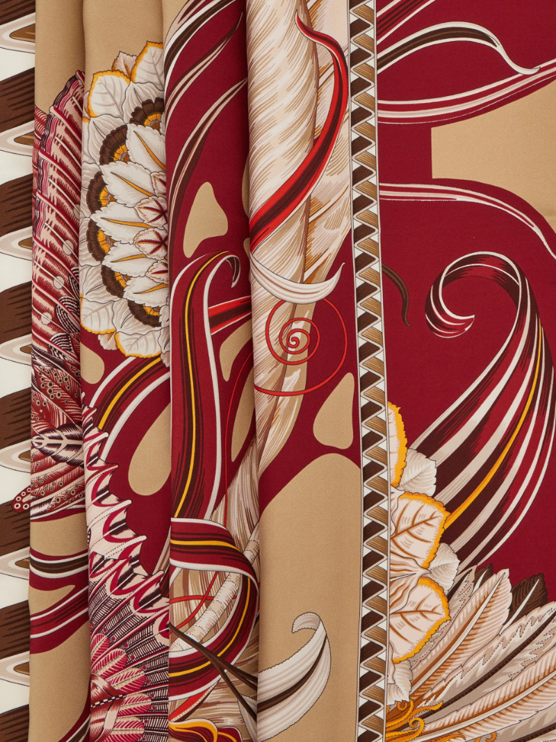 Ferragamo Butterfly-print Silk Scarf