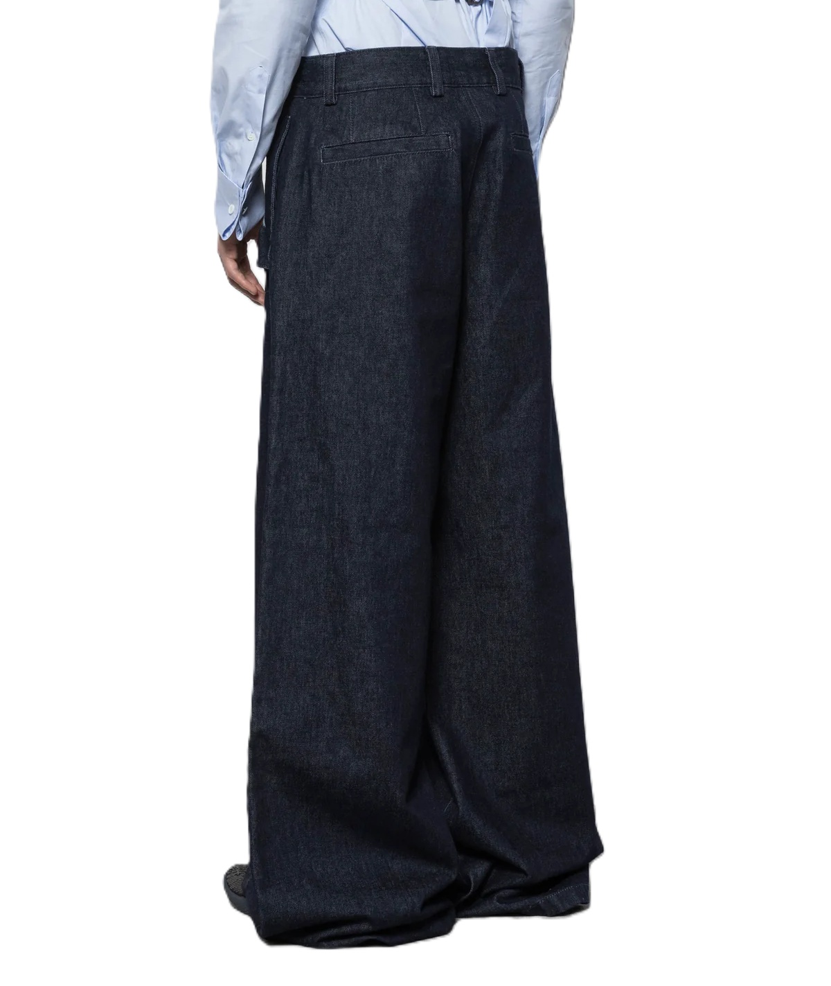 Dries Van Noten Belt Loop Jeans In Purple