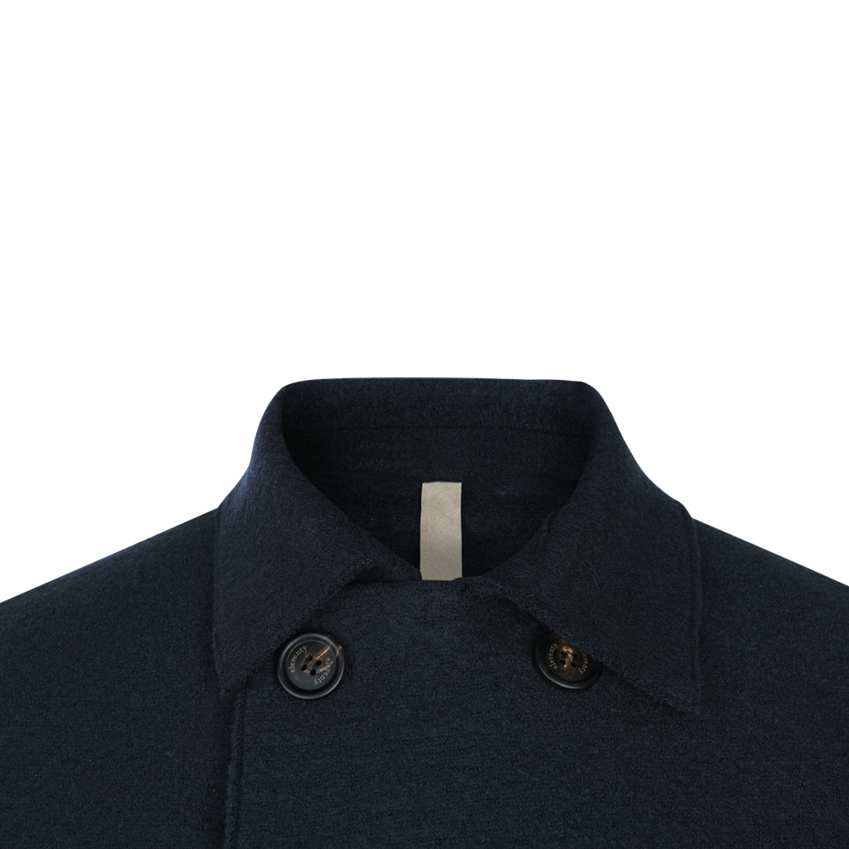 Eleventy Double-breasted Wool Coat In Blue