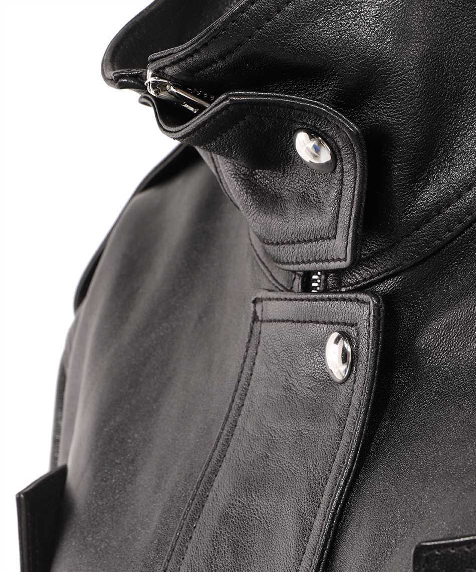 Khaite Kember Leather Cropped Jacket In Black