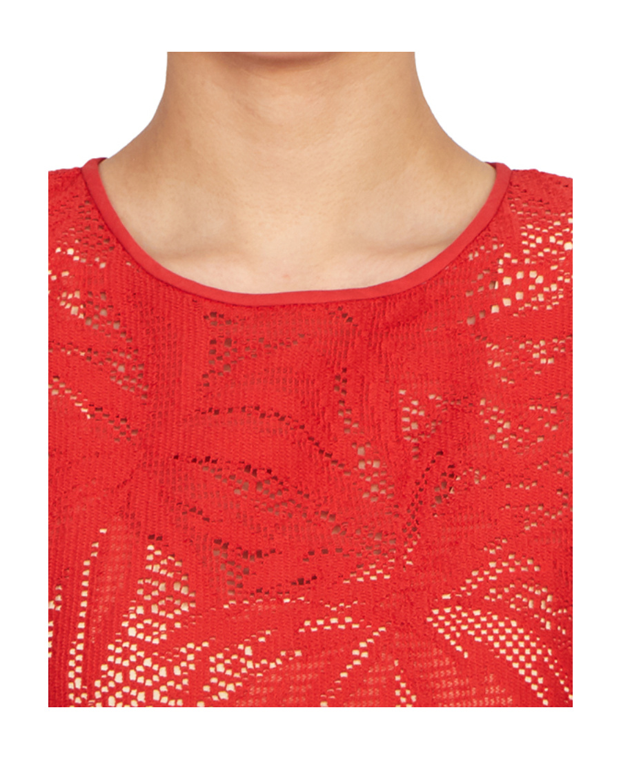 Max Mara Short-sleeved T-shirt With Round Neck In Red