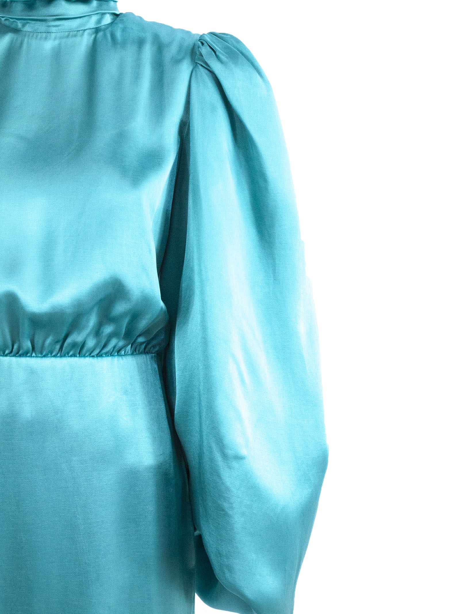 ATTICO THE ATTICO BALLOON SLEEVE MINI DRESS