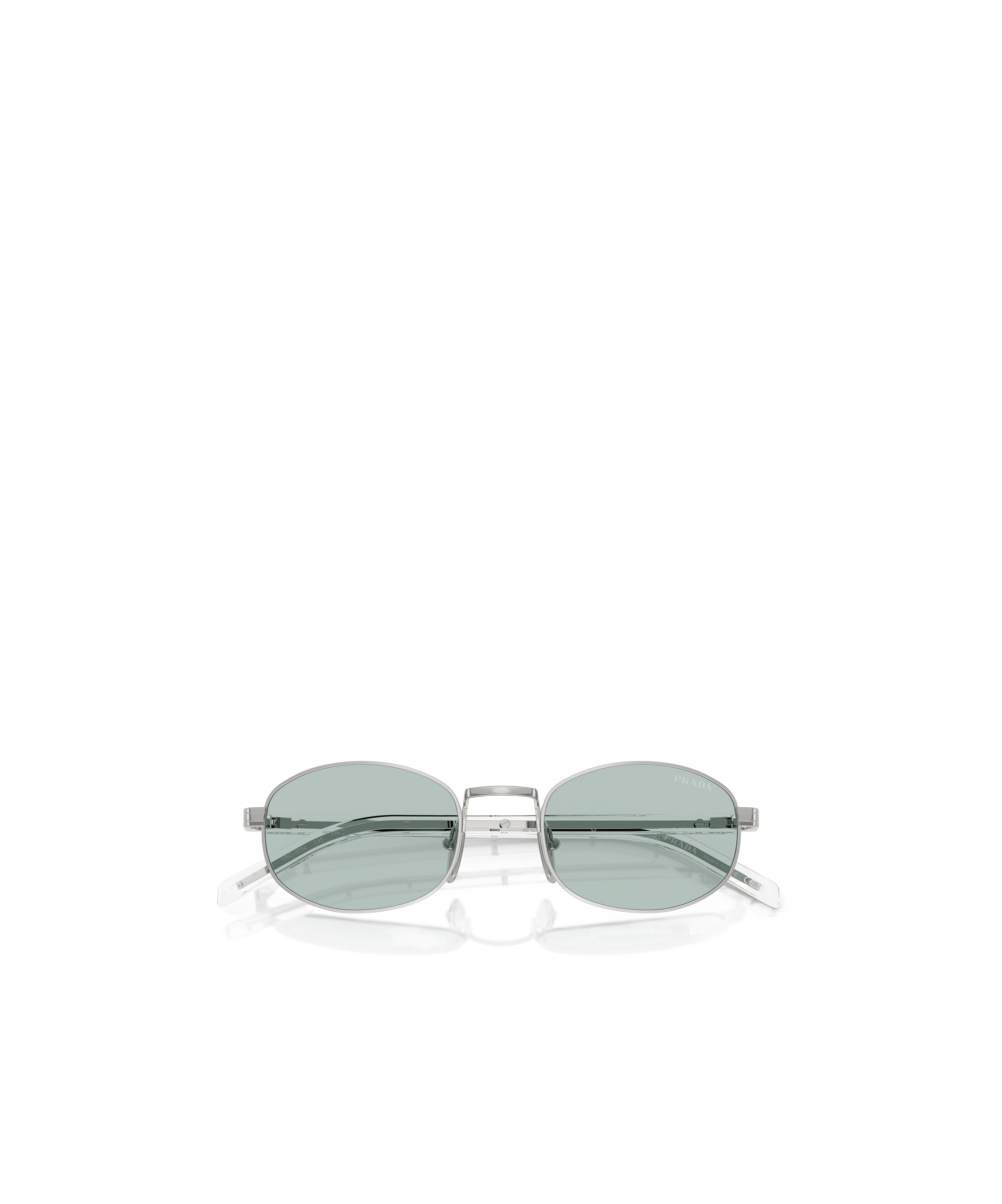 Prada Elliptical Sunglasses In Gray