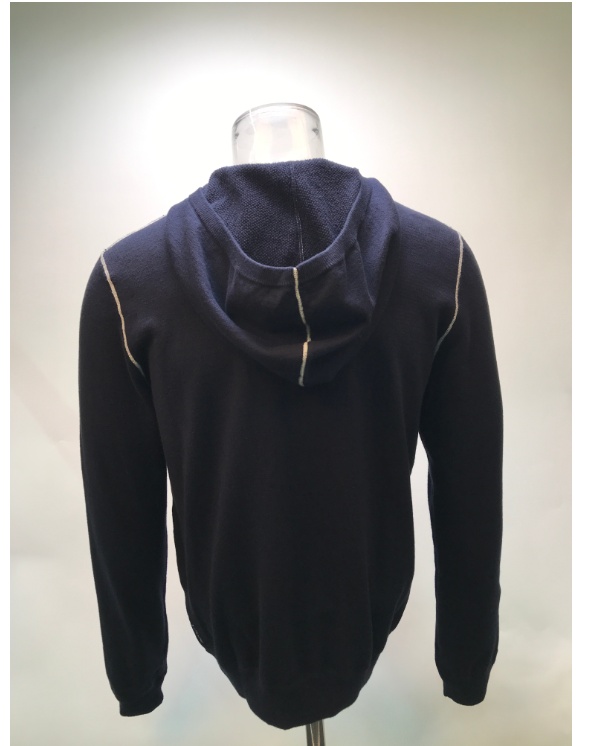 ARMANI JEANS LOGO DETAILS KNITTED JACKET