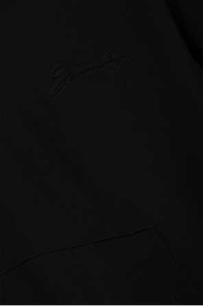 Givenchy Hoodie With Baroque Embossing Sweatshirts In Black