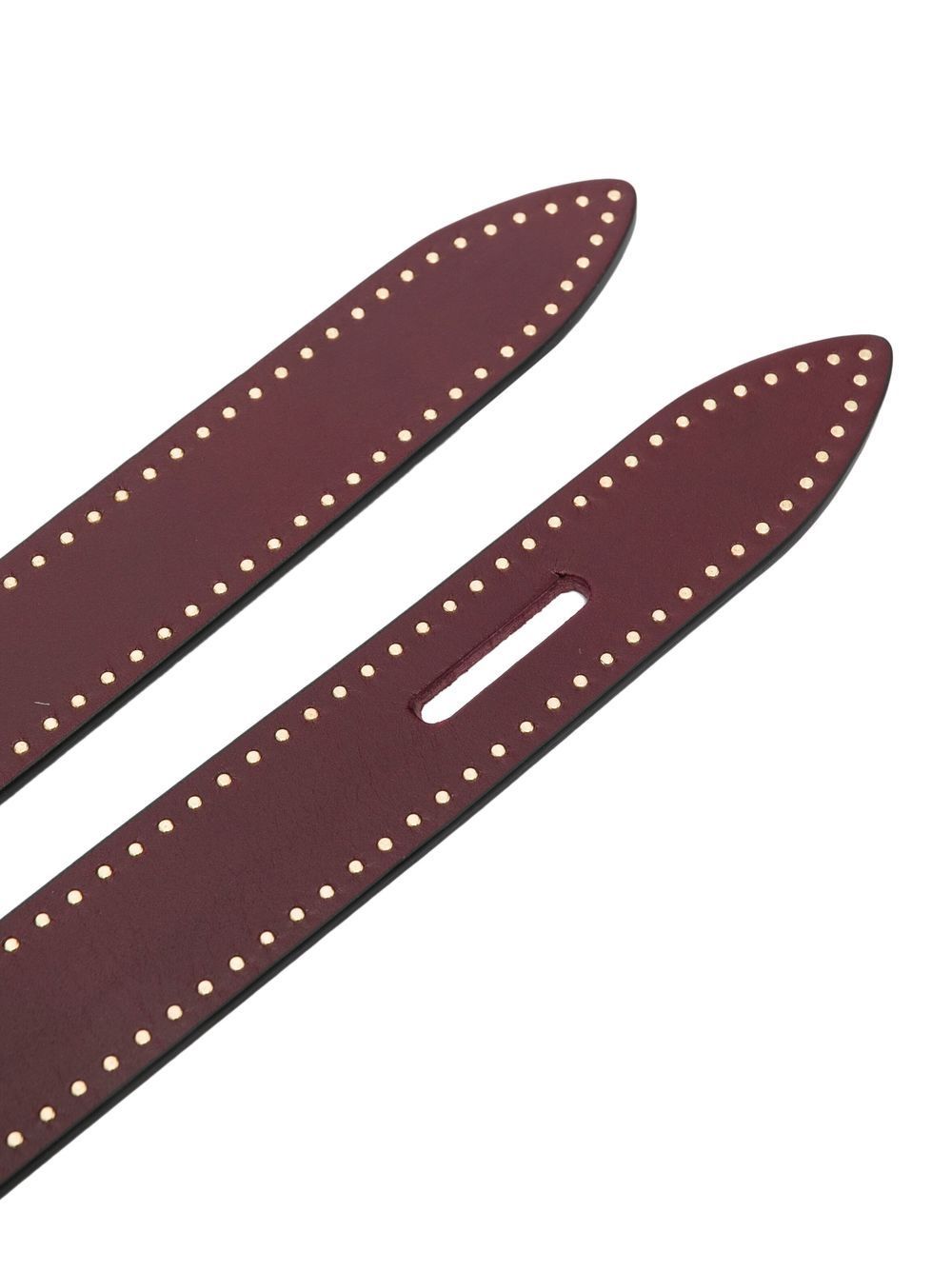 Isabel Marant Lecce Leather Belt In Red