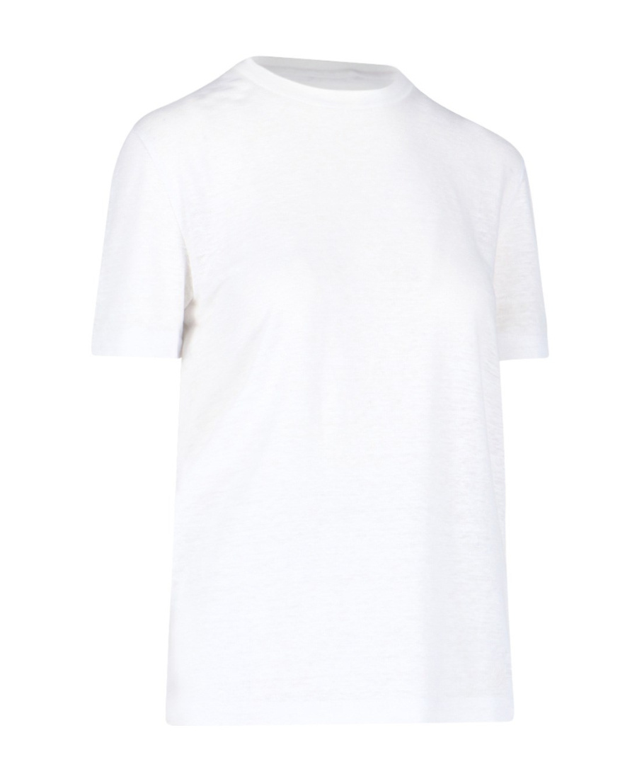 Loro Piana Gargano Linen T-shirt In White