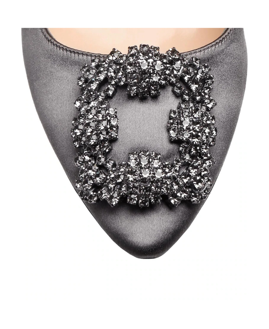 MANOLO BLAHNIK HANGISI 70 GEM CLASP HIGH HEELS