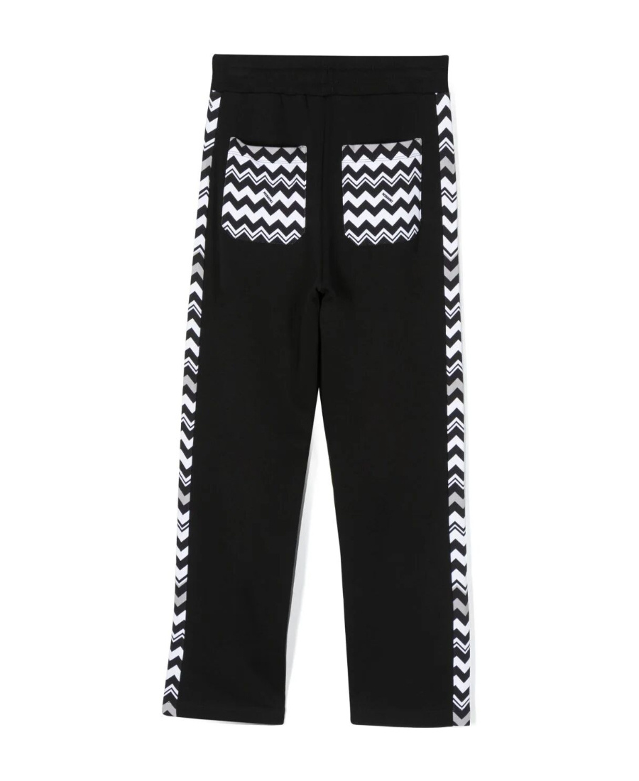 Missoni Chevron-print Track Pants In Black