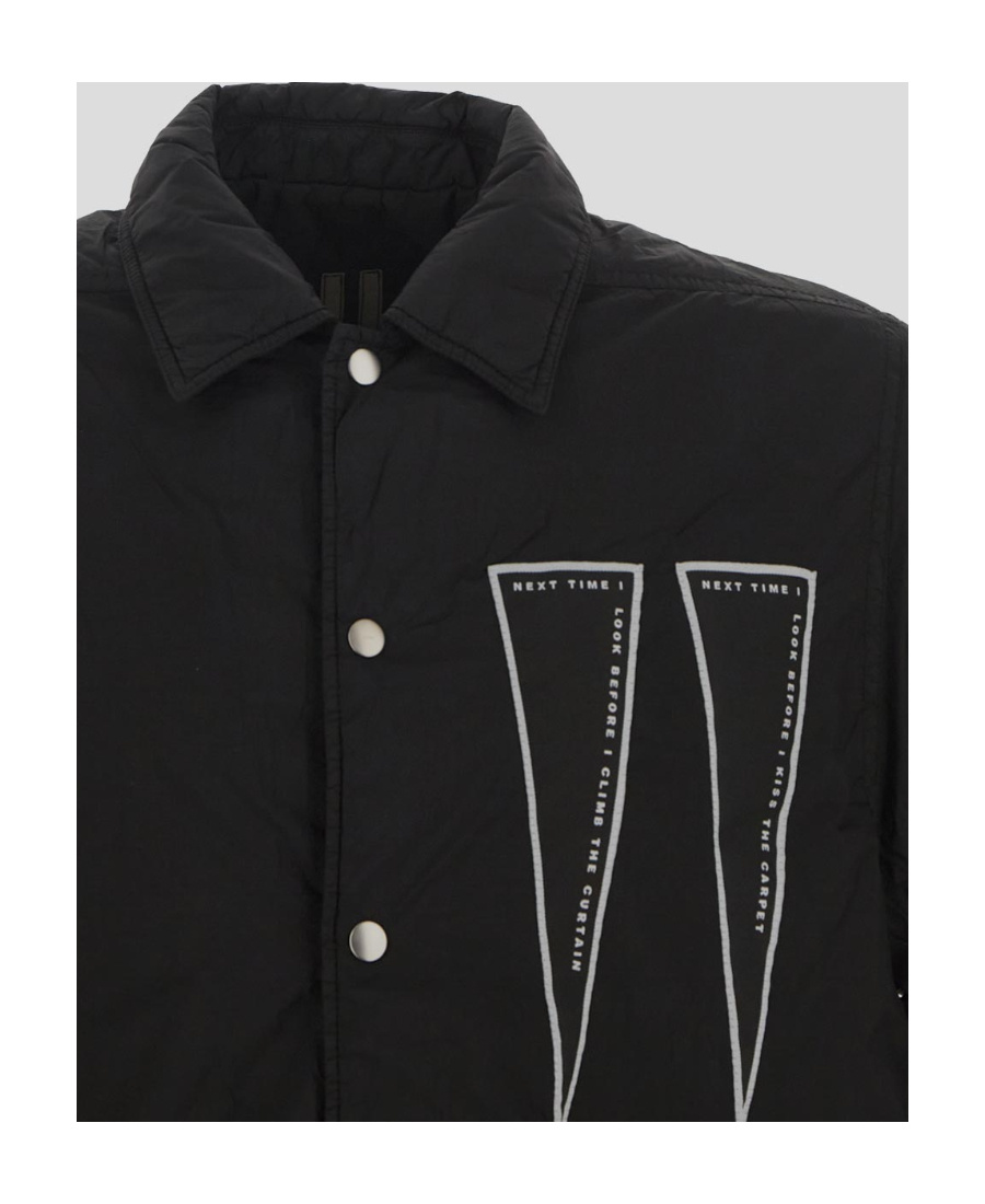 Shop Rick Owens Drkshdw Logo-patch Bomber Jacket In Black