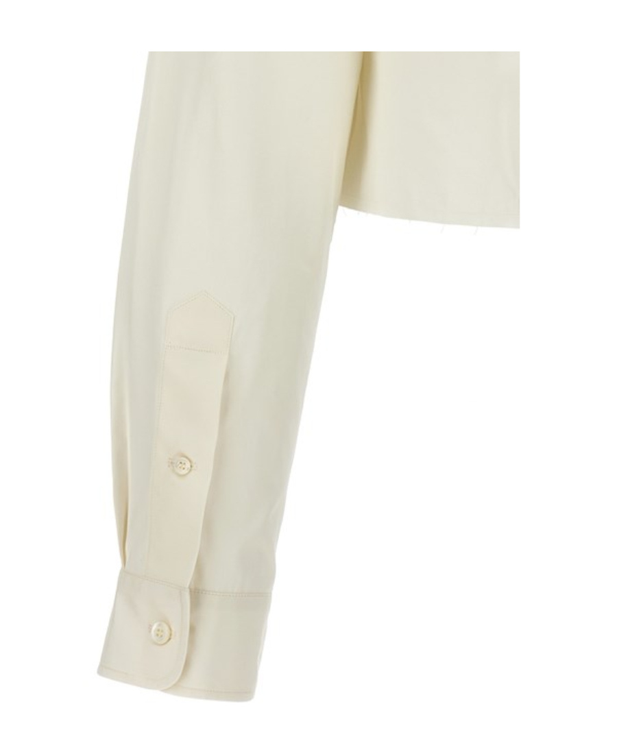 Miu Miu Poplin Shirt In White