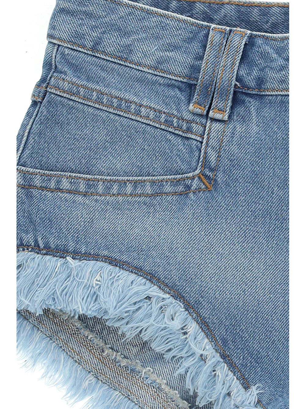 Isabel Marant Étoile Frayed Denim Shorts In Blue