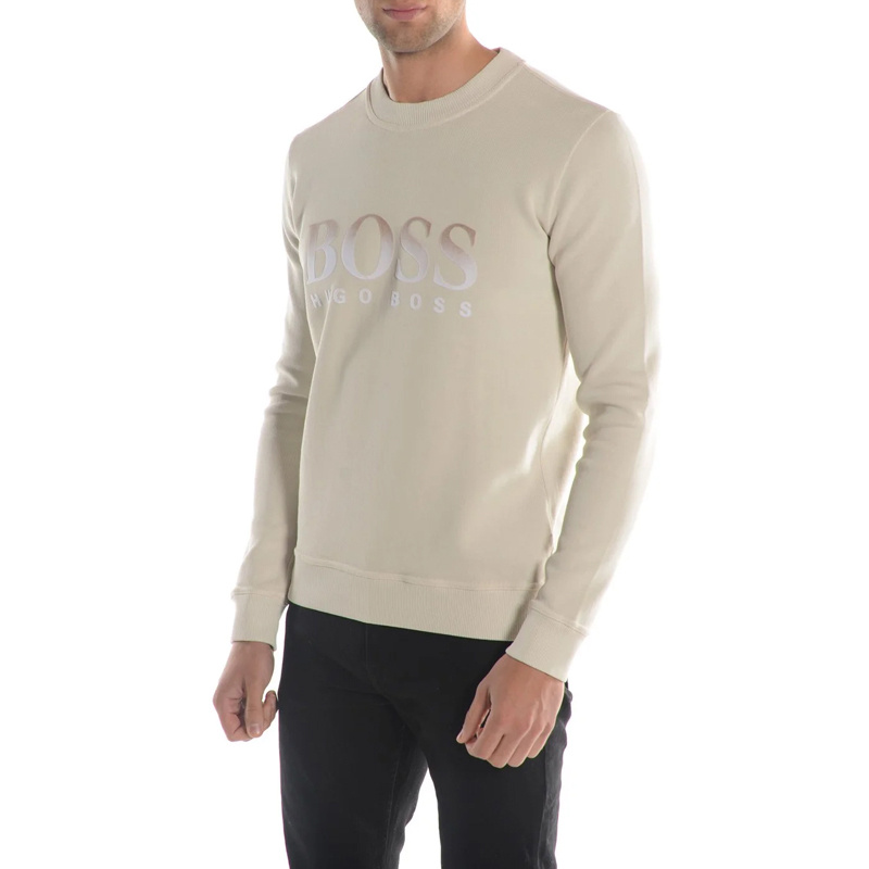 HUGO BOSS ROUND-NECKED LOGO SWEATER