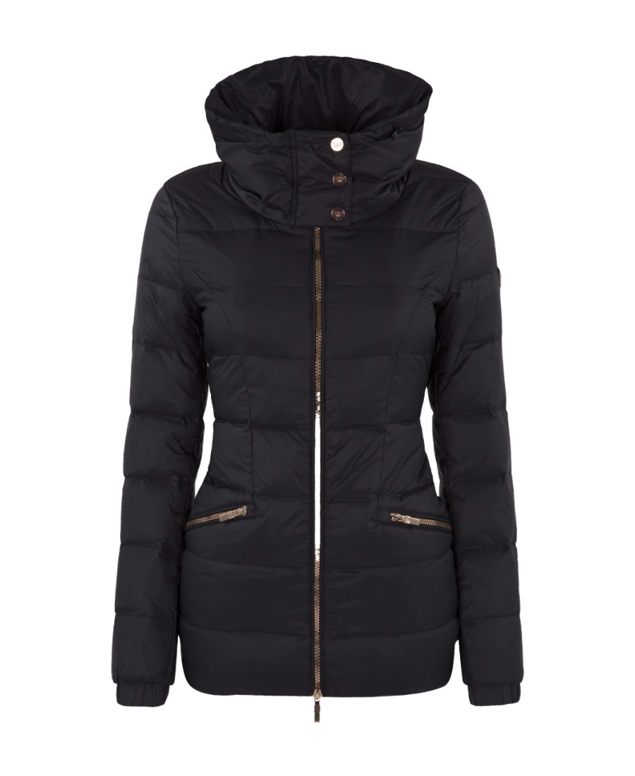 EA7 LOGO HOODED DOWN JACKET 