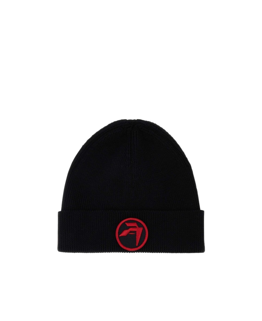 Ambush Logo-patch Wool Beanie In Black