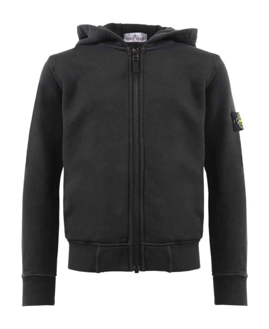 Stone Island Long-sleeved Sweater In Black