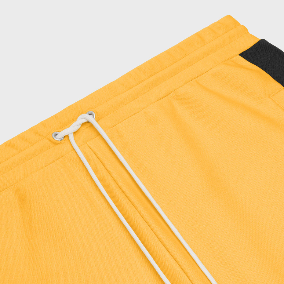 Celine Double-sided Plain Knitted Button Sweatpants In Orange