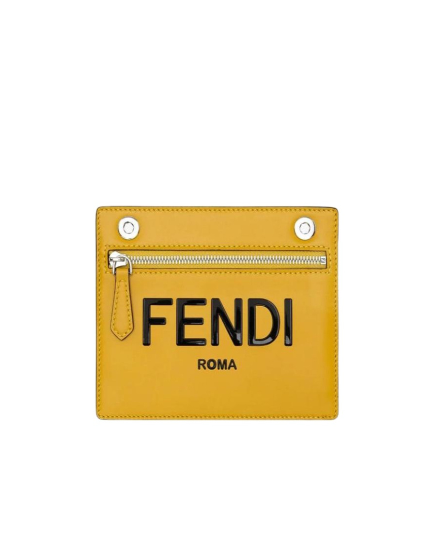 Fendi Peekaboo Logo Pocket In Yellow