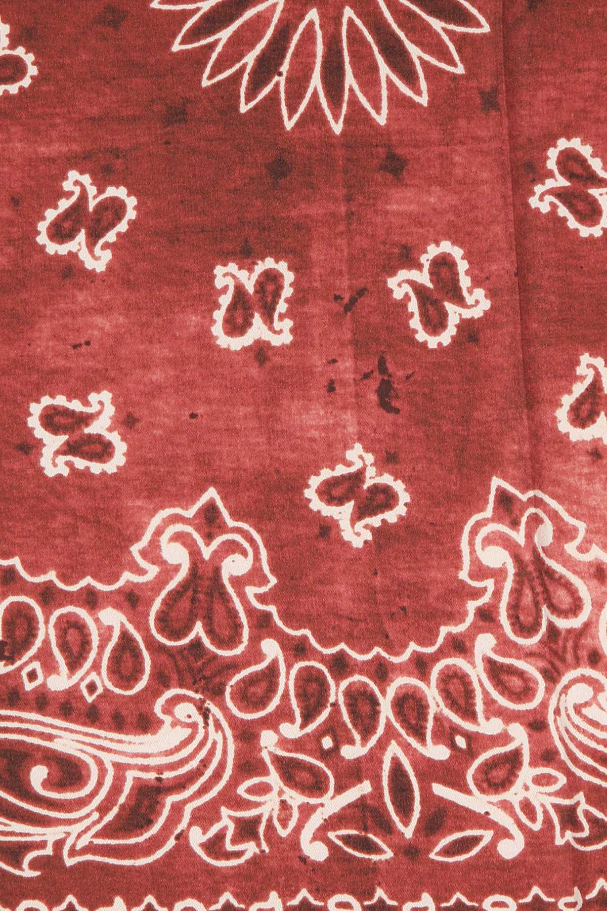 Golden Goose Deluxe Brand Paisley Printed Distressed Effect Scarf In Brown