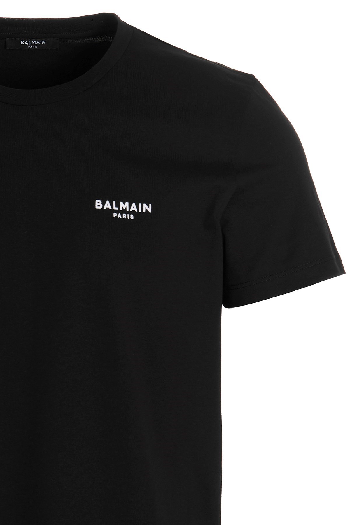Balmain Black Cotton T-shirt