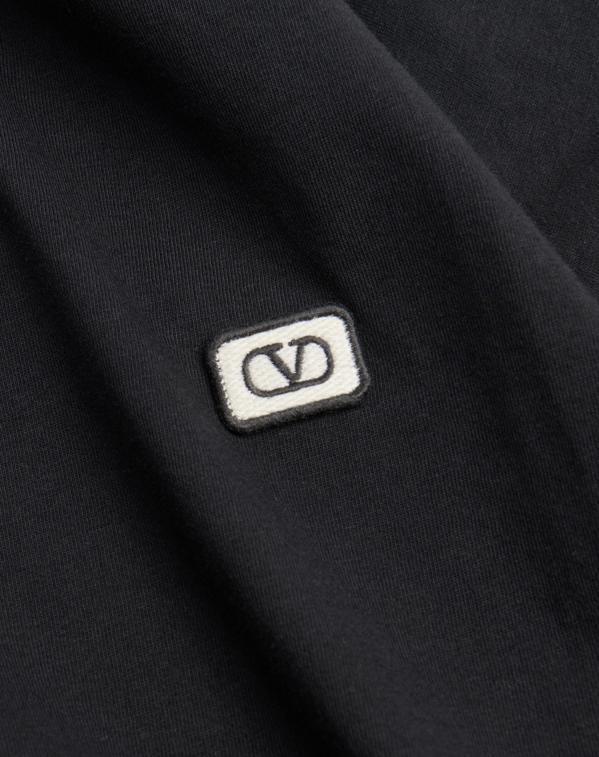 Valentino T-shirt With Signature Vlogo In Black