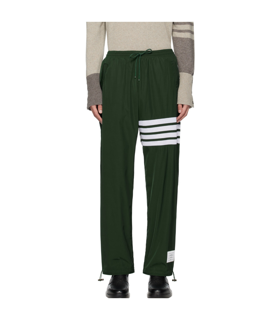 Thom Browne Logo-patch Track Pants In Black