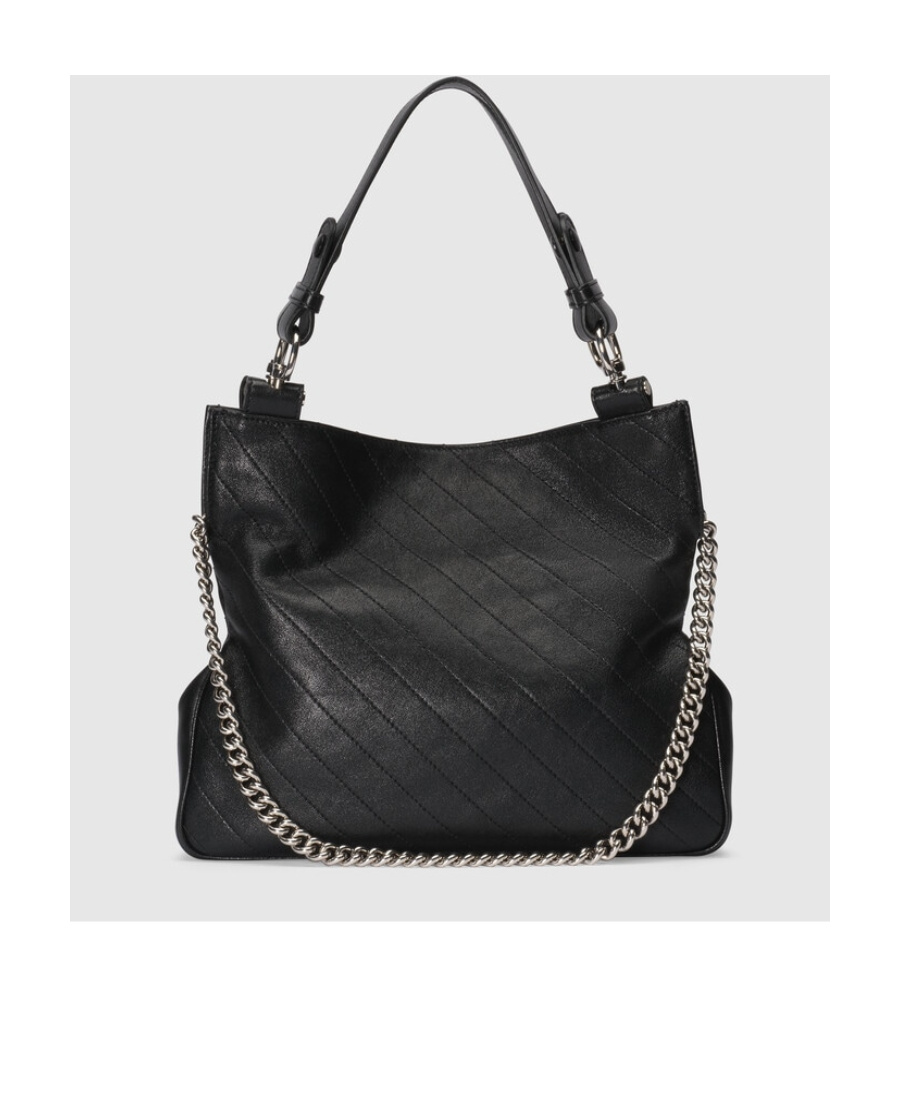 Gucci Interlocking G Leather Tote Bag In Black